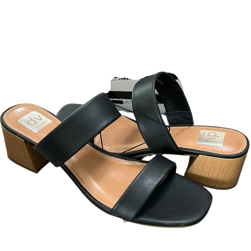Dolce Vita Women’s Sandal Block Heel Black Size 11 NEW NIB